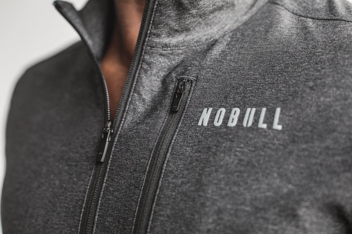 Nobull 4-way Stretch Woven Men's Jackets Deep Grey | Australia (NE0369)